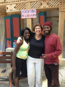 Welcomed by Esther and Herns — this photo was taken within minutes of my arrival.