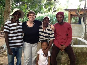 Posing with Felix, Papa Luc, Herns and Withney.