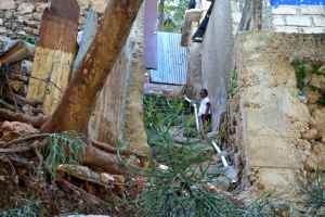 An alleyway between houses in Cite Lucien, a community at Haut Turgeau in Port-au-Prince, Haiti.